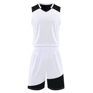 Tenues de basket-ball unisexes personnalisées pour équipes et clubs sportifs, nouveau design respirant, grande taille, 100% polyester, haute qualité, 20 ensembles - Product Image 1