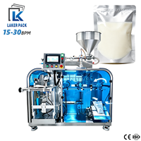 Chaîne de machines d'emballage rotative automatique pour sachets préremplis de lait de soja liquide (Doypack) – Idéale pour les petites entreprises