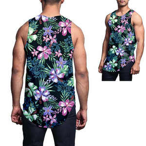 Camiseta interior de algodón para hombre, ropa de gimnasio de corte bajo, camiseta sin mangas para Fitness, sublimación, precio de fábrica, 2023 - Product Image 5