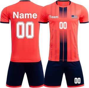 OEM ODM Knitwear <b>Manufacturer</b> Embroidered logo Short Sleeve Oversized Patch Jacquard Cotton Knit Football Jersey - Product Image 1