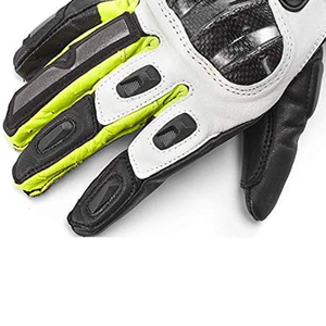 Guantes de montar de invierno con cierre de cremallera térmicos/aislados de dedo corto personalizados unisex para hombre, guantes duros de cuero para carreras de motos - Product Image 6