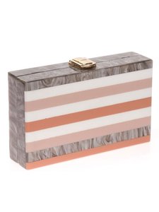 Sac à main de luxe en résine rigide fait à la main Sac à main unique en acrylique brillant avec finition pour soirée glamour et style moderne - Product Image 4