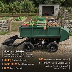 Camión Volquete de Control Remoto de Alta Resistencia, <span class=keywords><strong>Plataforma</strong></span> de <span class=keywords><strong>Transporte</strong></span> Eléctrica Autodescargable para Logística de Construcción Agrícola - Product Image 1