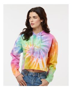Sudadera corta con capucha para mujer Tie-Dyed - Product Image 3