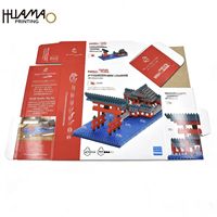 Boîte d'emballage pliable OEM recyclable pour les ensembles de briques, modèle d'assemblage, emballage cadeau, blocs éducatifs pour enfants