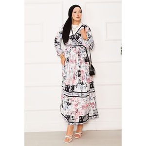 Ensemble décontracté 2 pièces en modal et mousseline pour femme avec jupe à nouer sur le côté, noir, pour le printemps/été - Product Image 1