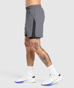 Shorts de sport pour homme à séchage rapide pour la course à pied, l'entraînement, logo personnalisable, pantalons de survêtement avec poches, vêtements de sport, vêtements de fitness, entraînement - Product Image 1