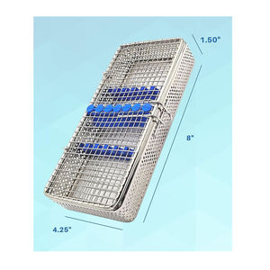 Équipement de stérilisation dentaire chirurgicale Boîte de plateau de cassette en acier manuelle avec 10 7 et-5 jeux de 3 plateaux pour la stérilisation dentaire - Product Image 3