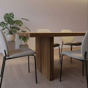 Live Edge Solid Acacia <b>Wood</b> Epoxy Resin <b>Dining</b> <b>Table</b> Natural Slab Single Pedestal Base Handcrafted 8 Seater <b>Rustic</b> Modern - Product Image 1