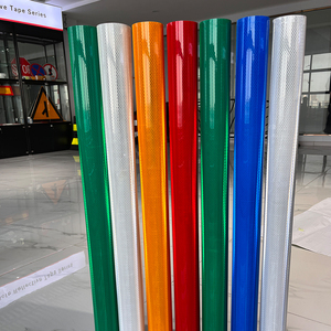 لفائف عاكسة من الدرجة الماسية ذاتية اللصق بيضاء اللون للافتات الطرق والعلامات - Product Image 3