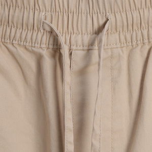 Pantalon cargo décontracté pour homme, coupe ample, écoresponsable, en coton BCI extensible, avec cordon de serrage, logo personnalisé, taille à étiquette privée - Product Image 3