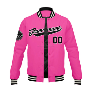 Veste universitaire en laine sur mesure avec broderie de logo à col montant sur le devant pour hommes et Women-MCACVJ-64 Solutions de style en cuir - Product Image 2