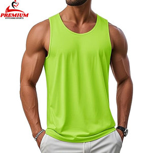 Camisetas sin mangas de algodón personalizadas para hombre, ropa deportiva informal de secado rápido para entrenamientos de gimnasio - Product Image 3