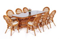 JUEGO DE COMEDOR JAVA para muebles comerciales, concepto de diseño Java, juego de comedor de sabor tradicional, mesa larga para juego de restaurante