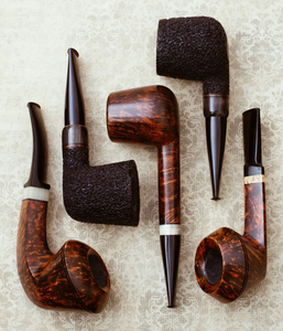 Pipa de Tabaco de Madera de Lujo, Recta, Lacada, Pulida a Mano, Tradicional, para Caballero - Product Image 1