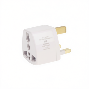 White UK Travel <b>Power</b> <b>Plug</b> <b>Adapter</b> - Product Image 2