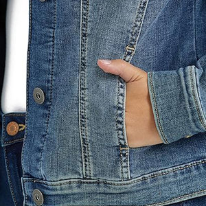 Vestes en jean pour femmes à faible MOQ, vestes en jean respirantes pour femmes, vestes en jean pour femmes avec design personnalisé - Product Image 6