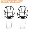 Porte-bougie géométrique en métal avec insert en verre (lot de 2) - Product Image 3