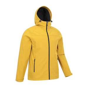 Men Custom Softshell Jacket Waterproof Windproof Breathable <b>Warm</b> <b>Fleece</b> Lined With Hood For Hiking Trekking Winter - Product Image 3