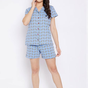 Ensemble de shorts pour femmes au design unique, best-seller, longueur genou, été, confortable, respirant, léger, 100% coton - Product Image 4