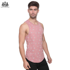 Camiseta sin mangas para hombre, elástica, de punto, transpirable, ecológica, de secado rápido, 100% algodón, informal, para entrenamiento muscular, personalizable, de verano. - Product Image 4