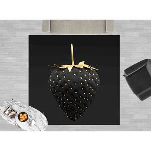 Tapis Noir Fraise : Tapis Imprimé Moderne pour Salon, Tapis Doux à Poils Longs - Product Image 2