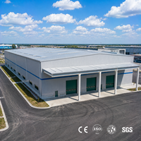 Atelier préfabriqué économique, entrepôt de stockage en structure métallique préfabriquée, kits de construction métallique