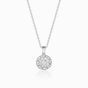 925 <b>Silver</b> Dahlia Bloom <b>Diamond</b> Pendant Elegant <b>Necklaces</b> Collection - Product Image 1
