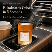Gel désodorisant de tableau de bord haut de gamme pour voiture, purificateur d'air écologique non toxique, diffuseur solide éliminateur d'odeurs avec logo personnalisé