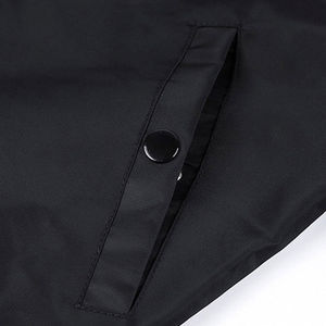 Veste bomber pour homme en cuir sur mesure en gros OEM, épaules tombantes, mode masculine, coupe ajustée décontractée pour homme - Product Image 4