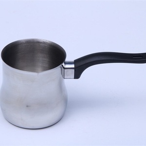 A basso prezzo di alta qualità <span class=keywords><strong>Deluxe</strong></span> scalda Turkish caffettiera in acciaio inox scalda caffè con manico in Silicone nero - Product Image 6