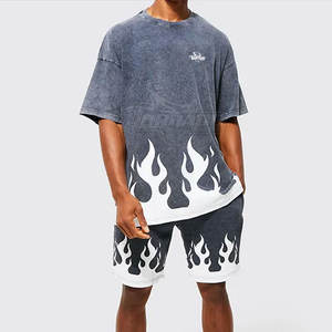 ฤดูร้อนสวมเสื้อยืดล้างกรดเสื้อยืดล้างกรดสั่งทําพิเศษพร้อมเสื้อยืดฉลากส่วนตัวโลโก้ที่กําหนดเอง - Product Image 3