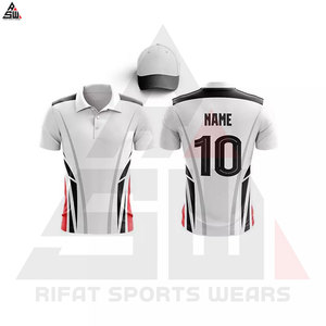 Professionnel en gros personnalisé de haute qualité respirant Cricket uniforme pleine Sublimation Patch Logo Design Cricket Kit pour hommes - Product Image 4
