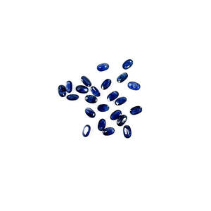 Zafiro Azul Natural, Gema Suelta Sin Tratar, Ovalados Calibrados de 3x5mm y 6x4mm, Calidad Fina, Corte Brillante Facetado, Corte Cojín - Product Image 3