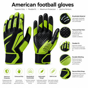 Guantes de Fútbol de Alta Calidad con Material Duradero, Agarre Mejorado y Ajuste Cómodo para Prácticas, Entrenamientos y Uso en el Día del Partido - Product Image 6
