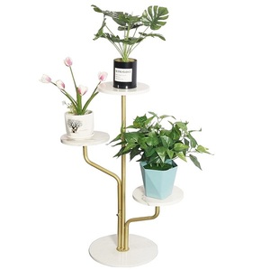 2 Tier Flower <b>Pot</b> <b>Holder</b> Shelves Planter Rack Storage Organizer Display for Indoor Garden Balcony Metal Plant Stand - Product Image 6