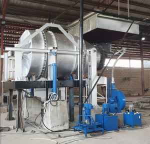 Four de fusion rotatif industriel équipement de basculement de recyclage de ferraille d'aluminium à haute température roulement de moteur nouvel Indotherm - Product Image 4