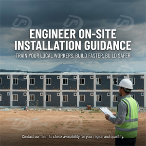 Casa Prefabbricata Modulare in Acciaio Resistente <span class=keywords><strong>a</strong></span> Vento e Pioggia, Smontabile, per Uso Alberghiero con Servizio di Installazione - Product Image 6