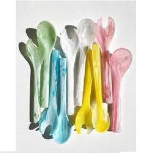 ช้อนตักสลัดทำด้วยมือทำจากเรซิ่นสำหรับเสิร์ฟสลัด - Product Image 3