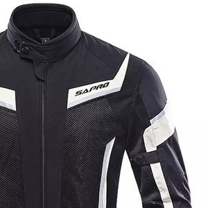 Veste d'été de moto pour femme avec armure approuvée CE doublure imperméable détachable panneaux de maille respirants - Product Image 4