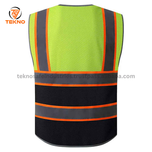 Chaleco DE SEGURIDAD reflectante de alta calidad de último diseño 2025 para hombres logotipo personalizable Chaleco de protección de ropa de trabajo hecho en fábrica OEM - Product Image 3