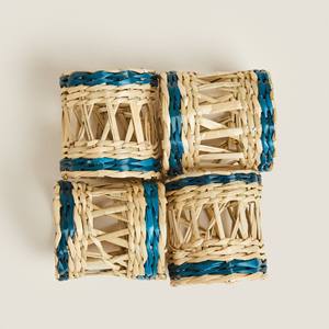 Anneaux porte-serviettes en herbe de mer, accessoire de décoration de table, anneau en herbe de mer naturelle pour serviettes, vente en gros - Product Image 3