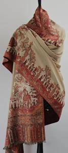 ผ้าคลุมไหลแคชเมียร์ ปักลายคานี ผ้าพัชมีนาเนื้อผ้าทึบ ระบายอากาศได้ดี นุ่มสบาย ผลิตจากโพลีเอสเตอร์ สำหรับผู้หญิง ใส่ในฤดูหนาว งานเทศกาล หรือสวมใส่ลำลอง - Product Image 6