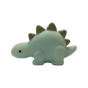 Juguetes de baño con forma de dinosaurio ecológicos al por mayor figura de juego de agua de plástico de vinilo de animales bonitos con función de chirrido para niños - Product Image 1