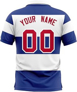 Broderie personnalisée pour maillot de rugby respirant à rayures, conception complète avec votre propre nom, numéro et logo, vêtements de sport pour hommes, taille XL - Product Image 2