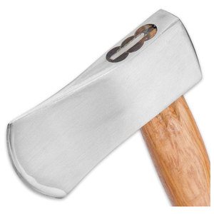 Hacha de acero personalizada de alta calidad OEM ODM con hermosa Funda de cuero y mango de madera hachas de grado industrial - Product Image 5