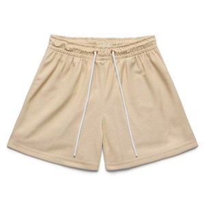 กางเกงขาสั้นตาข่ายสำหรับเล่นกีฬาของผู้ชาย2025ผ้าโพลีเอสเตอร์หนาผ้าฝ้าย100% ออกแบบโลโก้ได้ตามต้องการ - Product Image 1