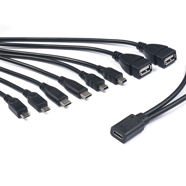 USB-C 2-in-1 Splitter Charge Cable, USB Type C Female to 2 USB-C Male Charging Y Cable
