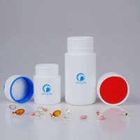 HDPE 135cc Hap Saklama Kabı, 58mm Entegre Açılır Kapaklı, Diyet Takviyesi, Nutrasötik, Balık Yağı, Şekerleme Ambalaj Şişesi