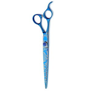 Venta al por mayor de tijeras rectas para el cuidado de mascotas, tijeras para el cuidado del cabello con tornillo ajustable y reposapiés - Product Image 5